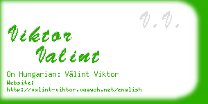viktor valint business card
